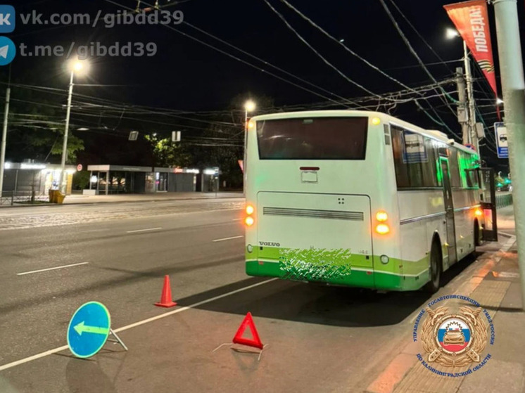 В салоне автобуса травмировались при падении два калининградца