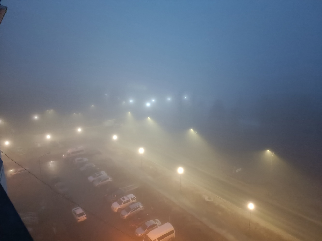 Туман окутал Ноябрьск: фото таинственного города