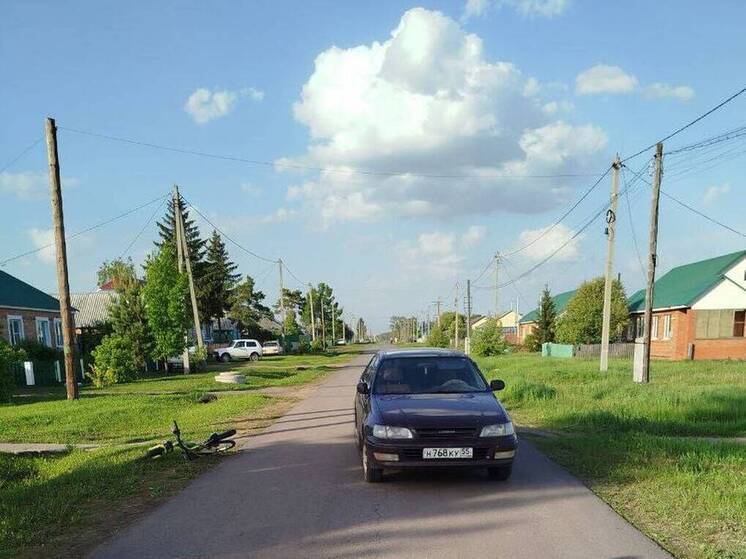 В Омской области Toyota сбила десятилетнего велосипедиста
