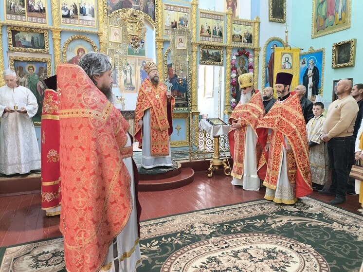 В Алешкинском округе  провели службу памяти Святого Николая