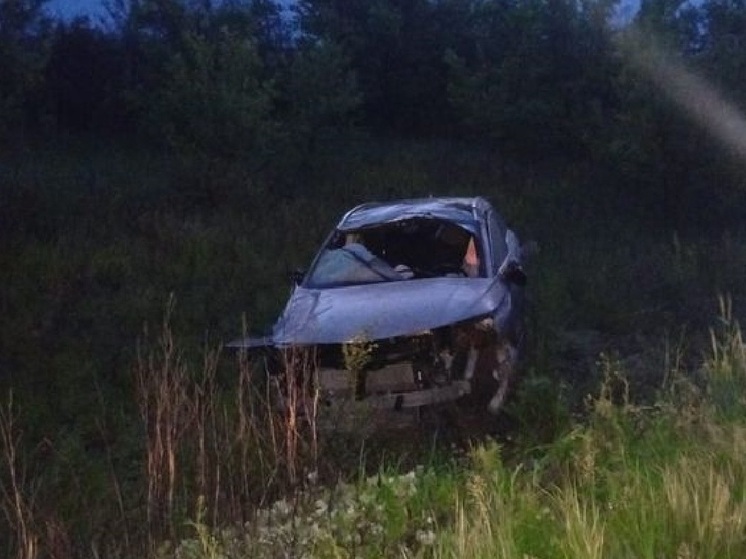 В Волгоградской области при опрокидывании автомобиля пострадал водитель