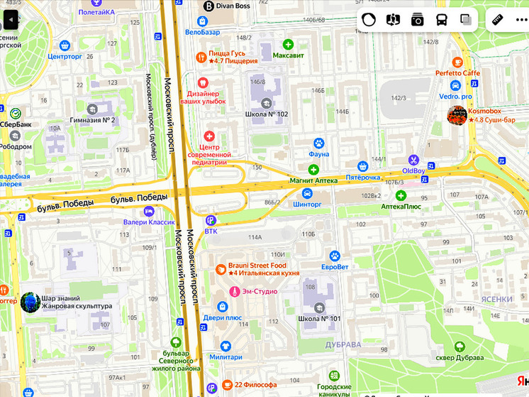 С пятницы закроют движение на пересечении Московского проспекта с бульваром Победы