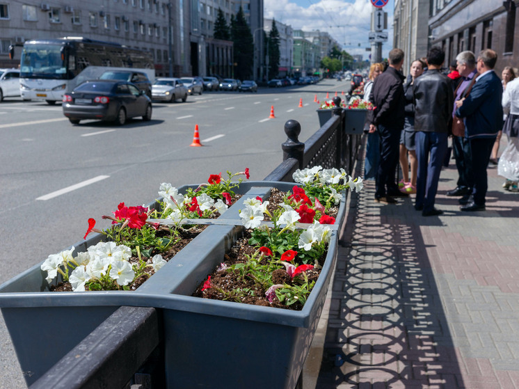 Челябинск зацвел: на улицах города поставят тысячи горшков с цветами