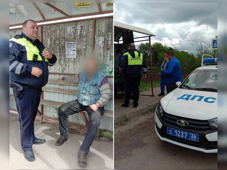 Автоинспекторы помогли воронежцу, которому стало плохо на автобусной остановке
