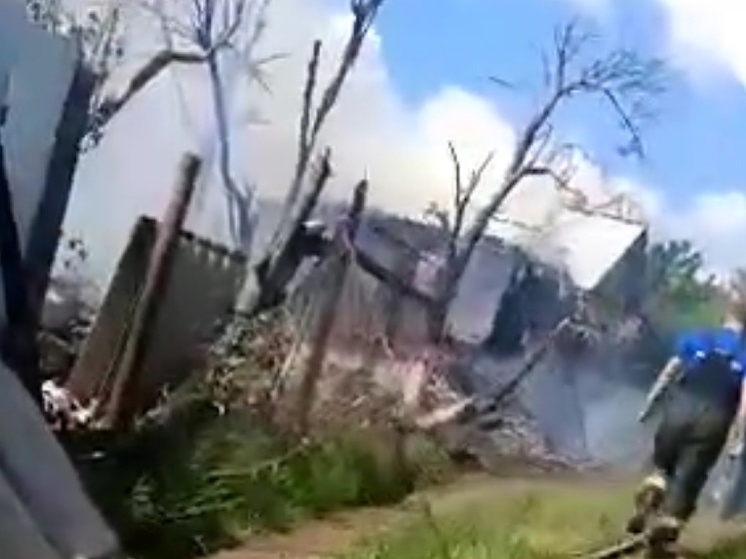 В СНТ Красносулинского района загорелся дом