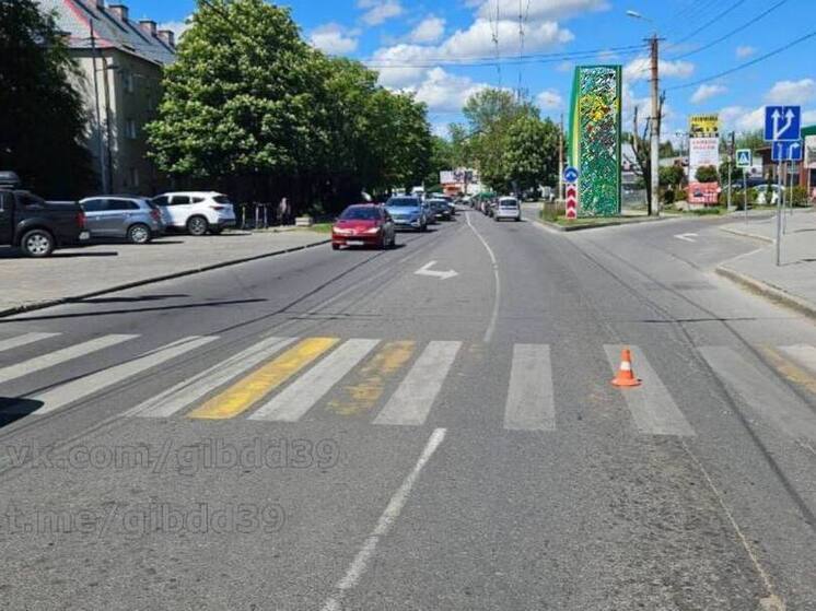 Калининградца сбили на нерегулируемом пешеходном переходе
