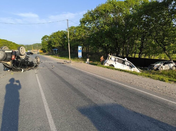 Младенец и трое взрослых пострадали в ДТП на трассе Артем – Находка