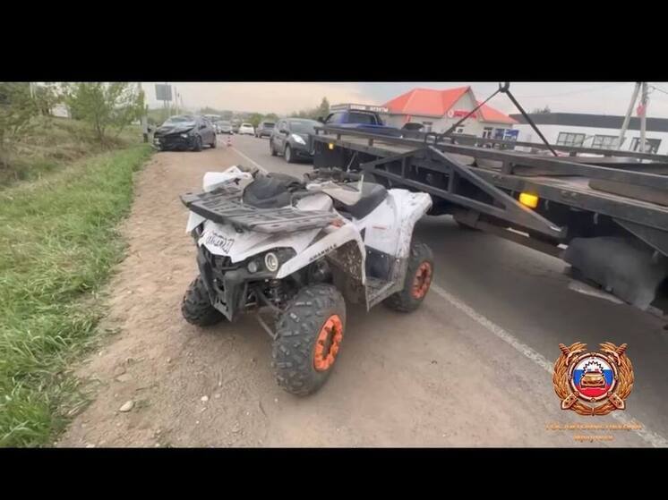 Двое детей пострадали в ДТП с квадроциклом в Иркутском районе