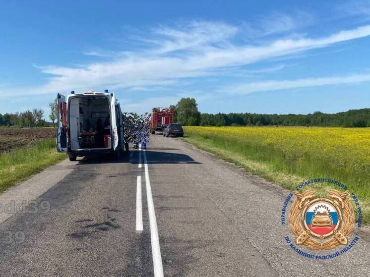 Три пассажира легкового автомобиля угодили в калининградскую больницу после ДТП