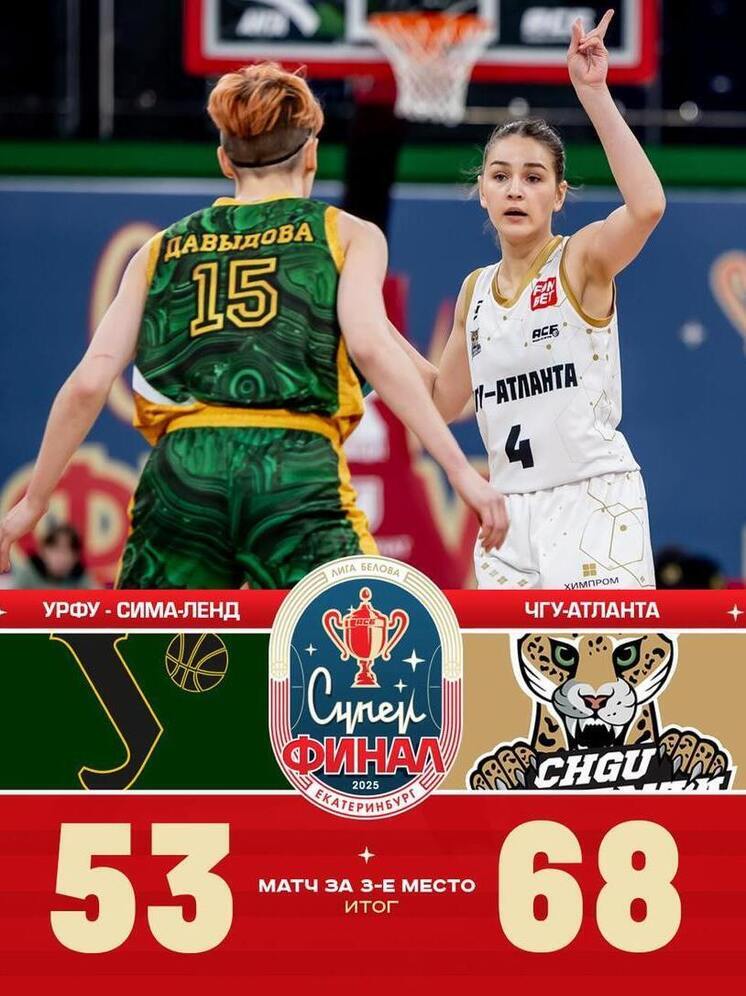 «ЧГУ-Атланта» завоевала «бронзу» Кубка Лиги Белова по баскетболу