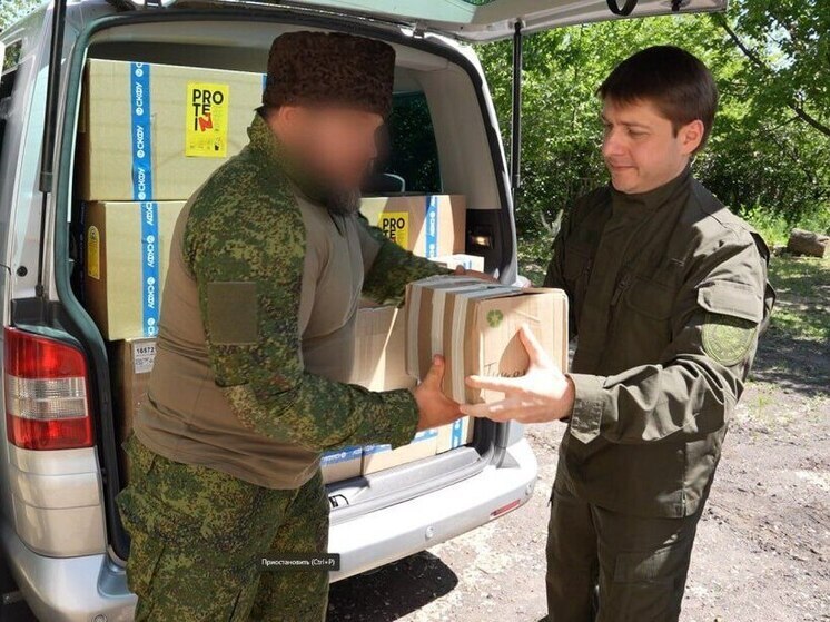 Делегация СКФУ доставила в зону специальной военной операции очередную партию гуманитарного груза