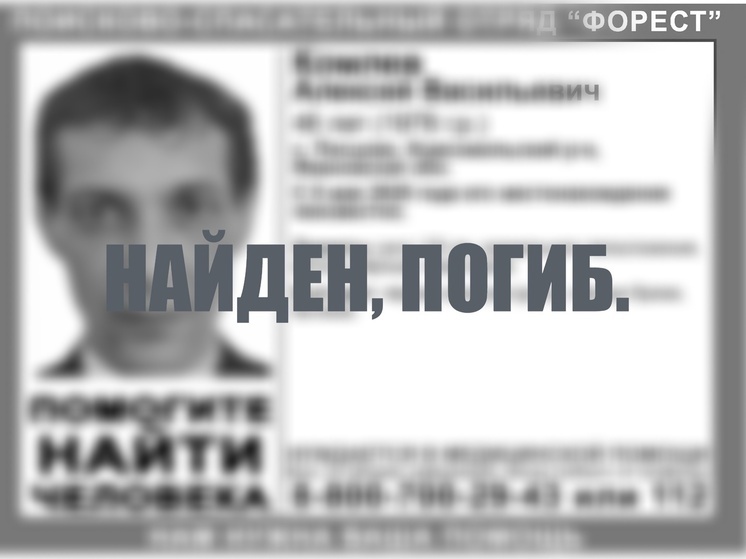 Найдено тело пропавшего 9 Мая жителя Ивановской области