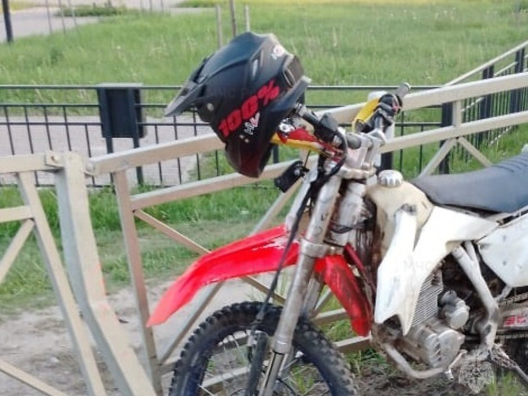 На автодороге «Калуга-Медынь» мотоцикл не справился с управлением