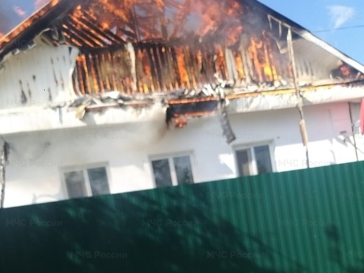 В Людинове потушили мансарду частного дома