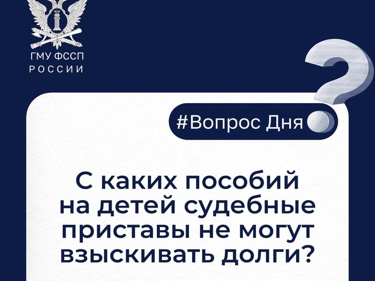 С каких детских выплат судебные приставы не вправе списывать задолженности