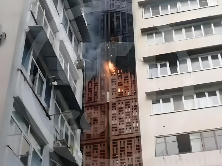 В Кудепсте произошел пожар в многоэтажке на улице Дарвина