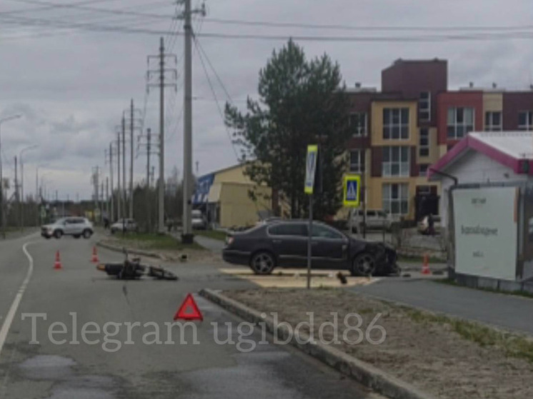 Несовершеннолетний байкер попал в ДТП в Сургутском районе