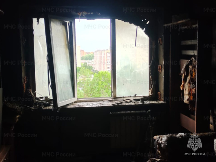 В Обнинске во время пожара пострадала хозяйка двухкомнатной квартиры