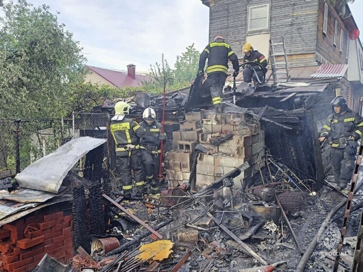 В Заокском районе потушен пожар в дачном доме