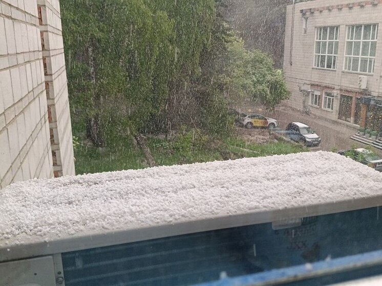 За четыре дня до лета Новосибирск засыпало снегом