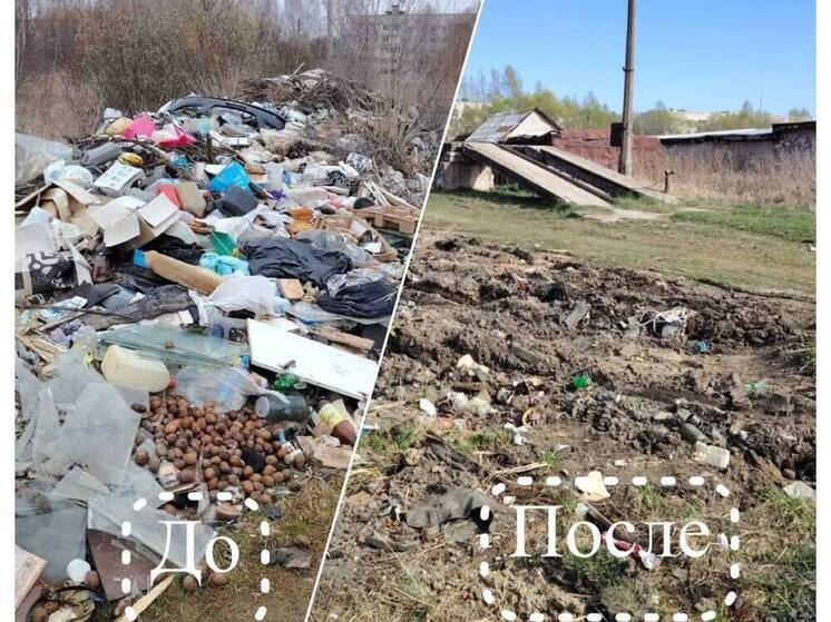 Мусорную свалку убрали после вмешательства прокуратуры в Шиловском районе