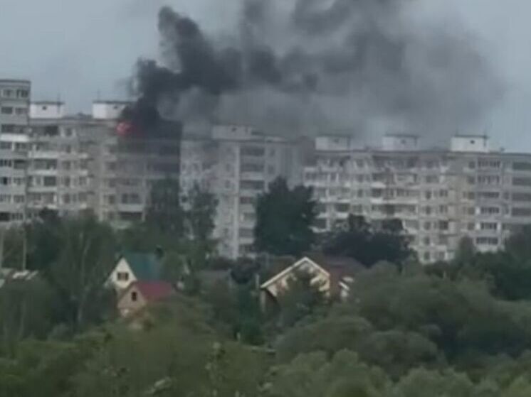 Квартира вспыхнула в доме в поселке Глебовский