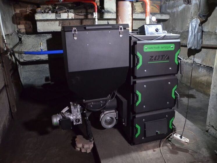 В Абакане начали устанавливать твердотопливные котлы