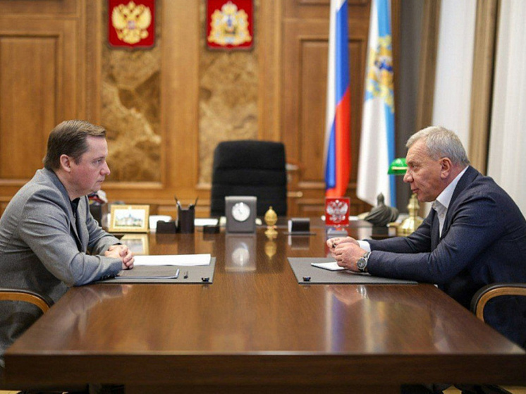 Александр Цыбульский провел рабочую встречу с сенатором РФ от Архангельской области Юрием Борисовым