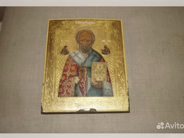 Икону всю в золоте продают в Новосибирске за 70 тысяч рублей