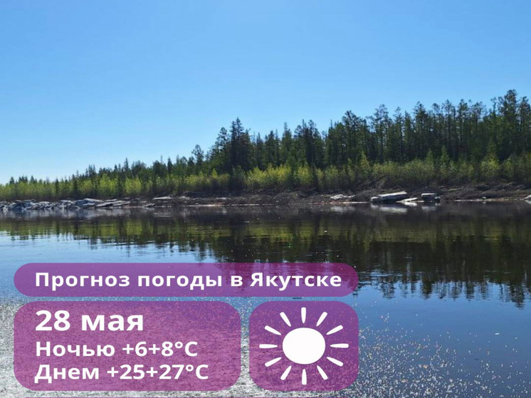 Погода в Якутии на сегодня, 28 мая