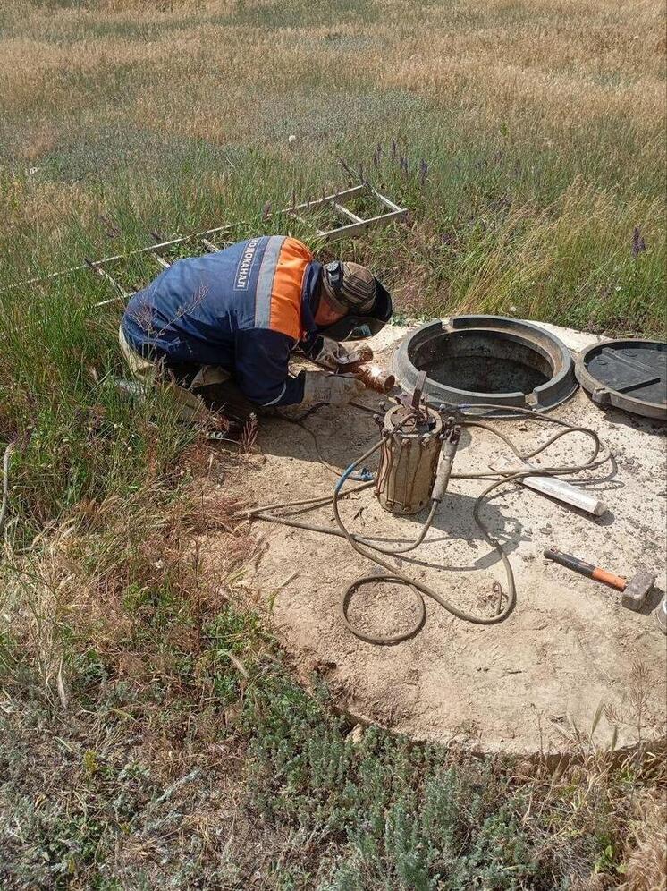 В Чаплынском округе Херсонщины работает бригада Рязанского водоканала
