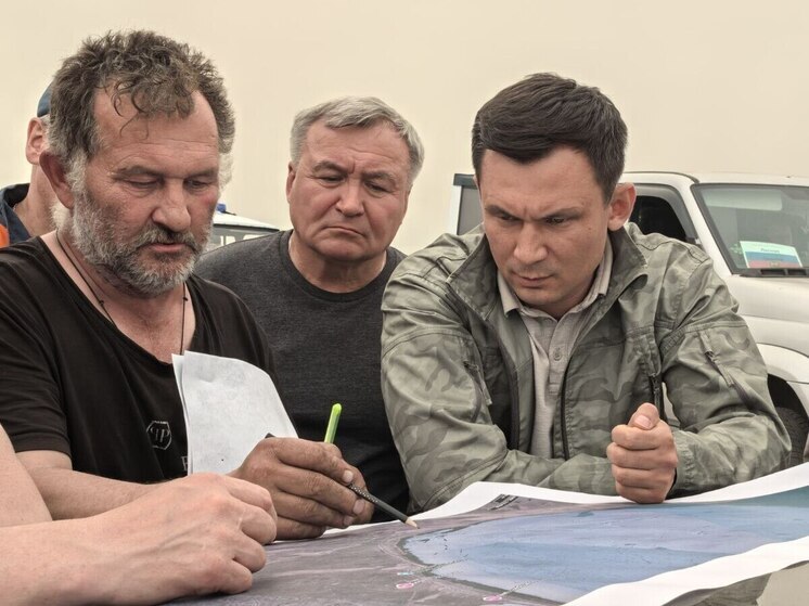 Лесной пожар действует в 3 км от села Арахлей