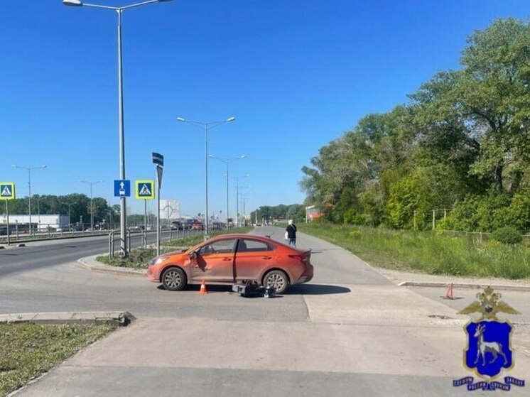 40-летний мужчина на моноколесе влетел в иномарку с женщиной за рулем в Самаре