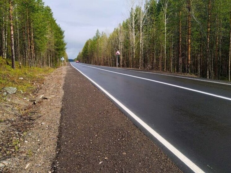 На автотрассе Умба – Кандалакша уложили более 50 тысяч квадратных метров асфальта