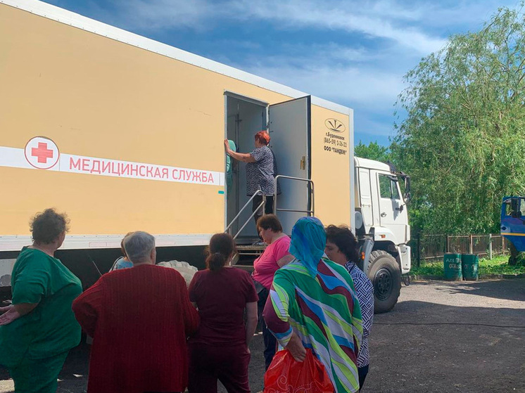 Тамбовский автопоезд «Забота» принял почти 300 человек в селе Новопокровка