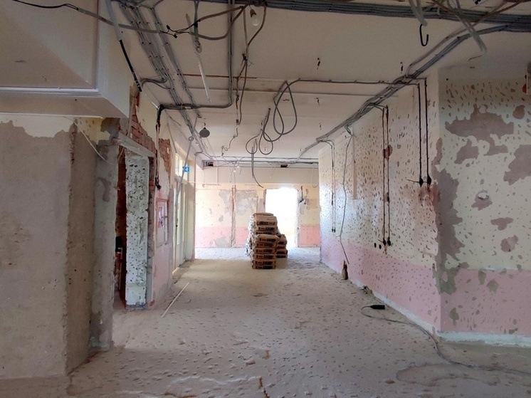 В калужской БСМП идёт ремонт отделений