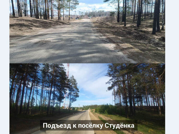 В Марий Эл завершен ремонт подъезда к поселку Студенка