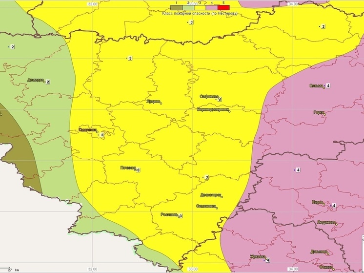 В Смоленской области сохраняется высокий класс лесопожарной опасности