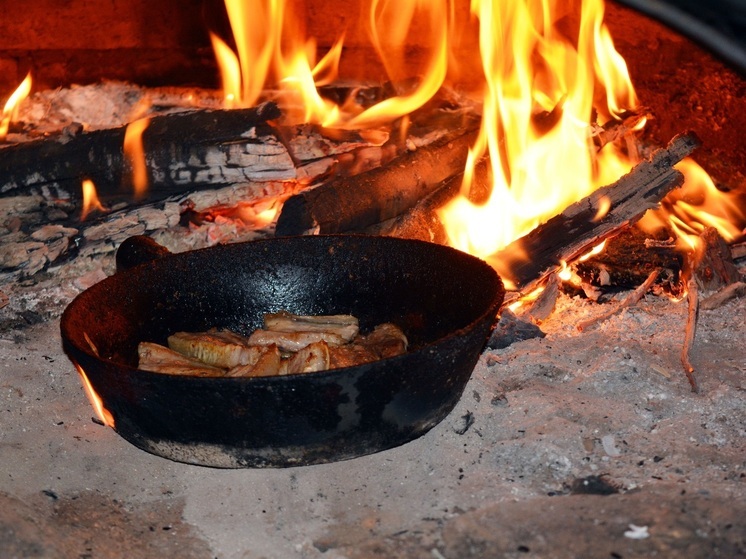 В НАО назвали лучший способ потушить в сковороде горящее масло