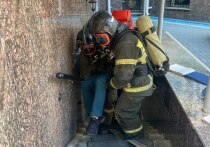 Спасатели отработали действия по ликвидации условного возгорания и спасению людей из здания