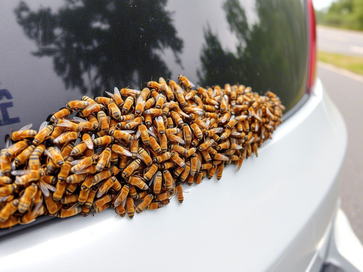 Un camión que transportaba colmenas con millones de abejas se vuelca en EE.UU.