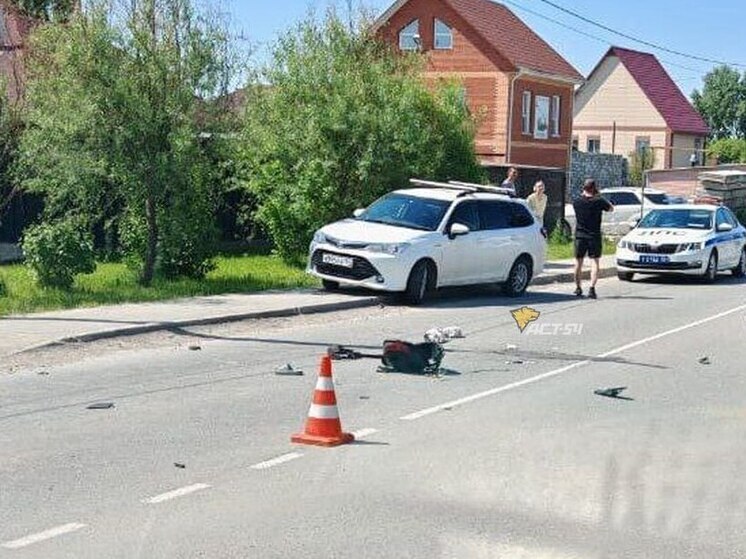Мотоциклист погиб в аварии в селе под Новосибирском