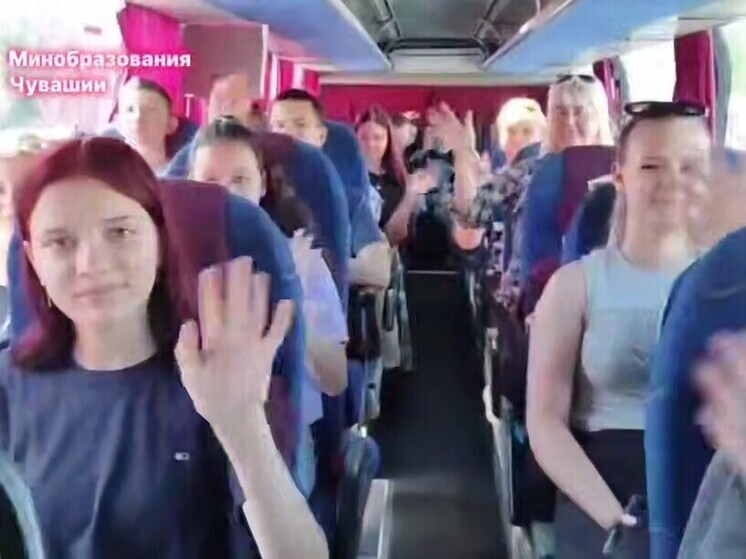 Дети из Бердянского округа Запорожской области приехали на отдых в Чувашию
