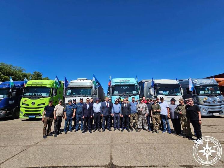 В зону спецоперации доставили 151-й гуманитарный конвой из Башкирии