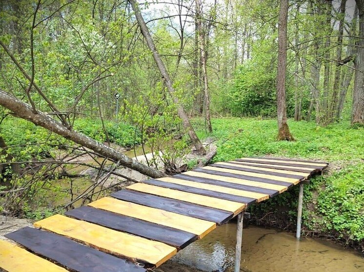 В "Калужских засеках" появился мост через Машок