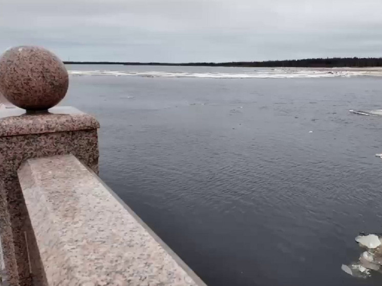В Тарко-Сале снижается уровень воды в реке