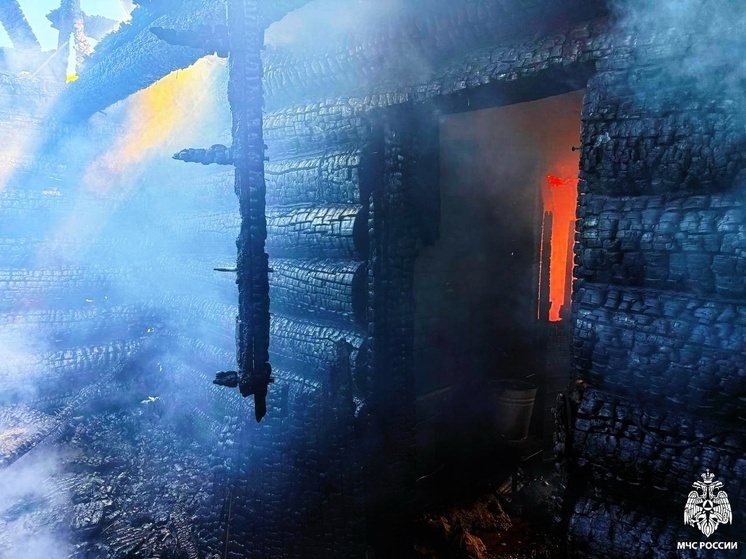 В Гагаринском районе пожар уничтожил баню