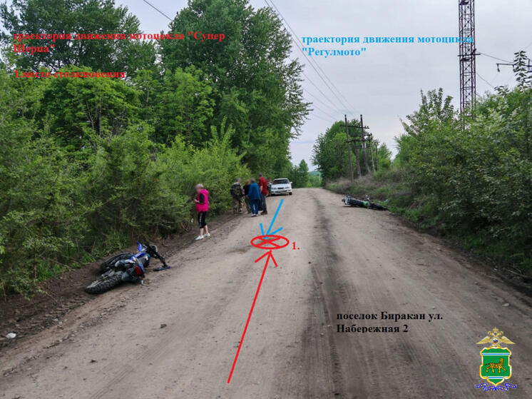 В ЕАО два мотоциклиста пострадали в одном ДТП