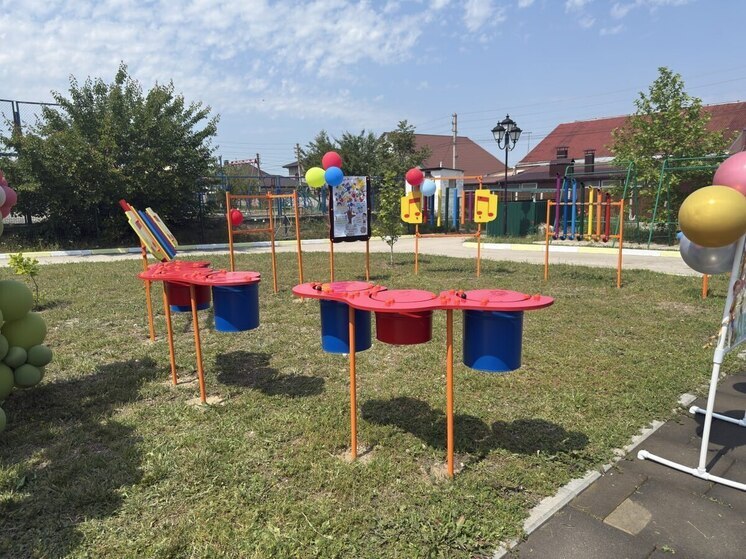 В детском саду Симферополя появилась музыкальная площадка