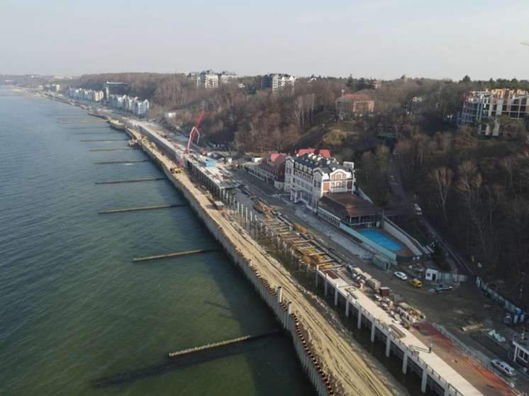 Променад в Светлогорске нынешним летом не достроят